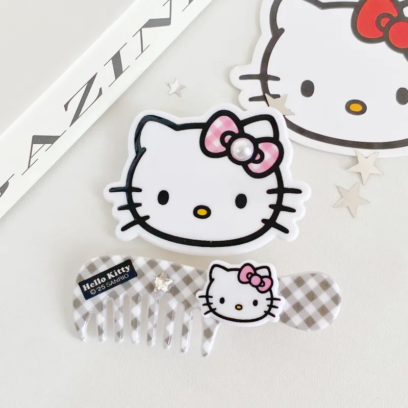 Hello Kitty Acrylic Hair Clips Women's-4
