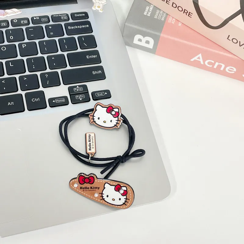 Sanrio Hello Kitty Acrylic Hair Ties Women's-1