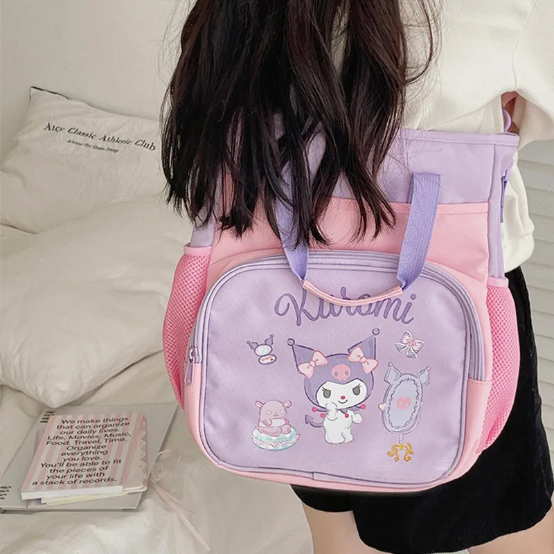 Sanrio Kulomi Polyester One Shoulder Handbags Regular Women's Pink & Purple-1