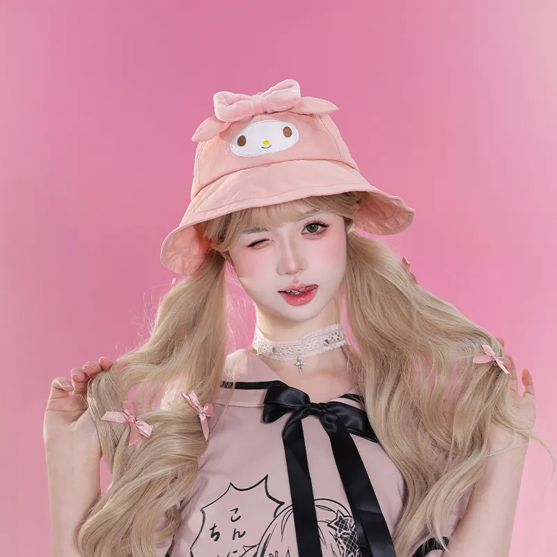 Sanrio Melodi Polyester Bucket Hats Women's-2