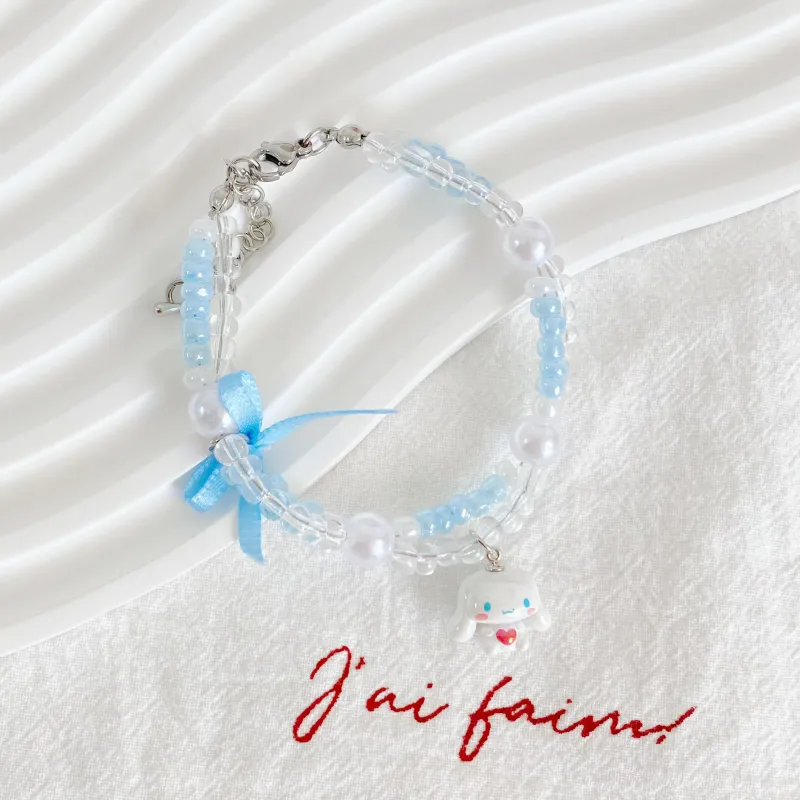 Sanrio Yugui Dog Acrylic Bracelets Women's-1