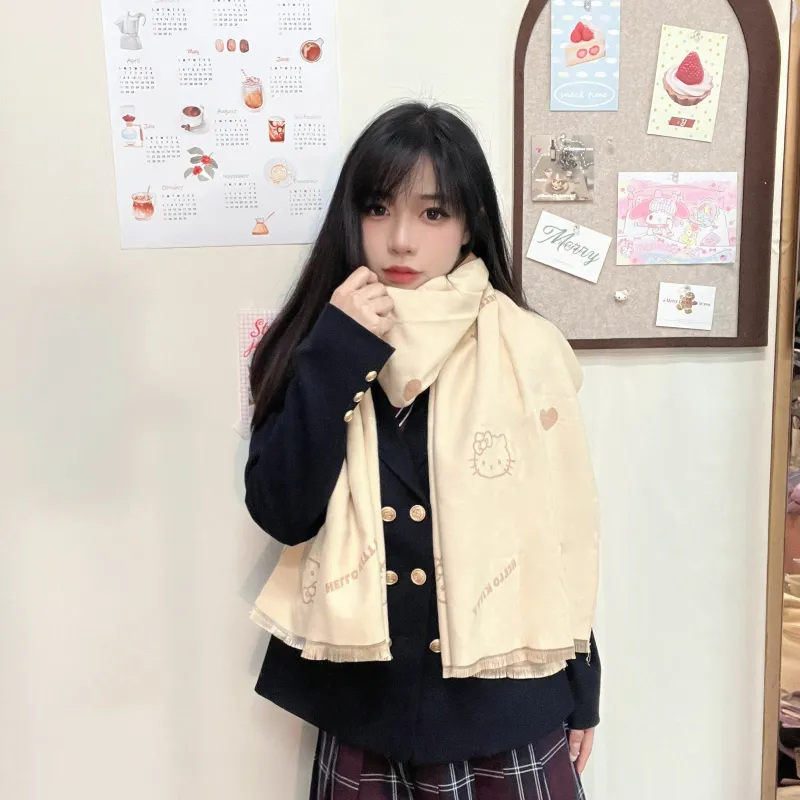 Hello Kitty X Sanrio Hello Kitty Knit Scarves Unisex-2