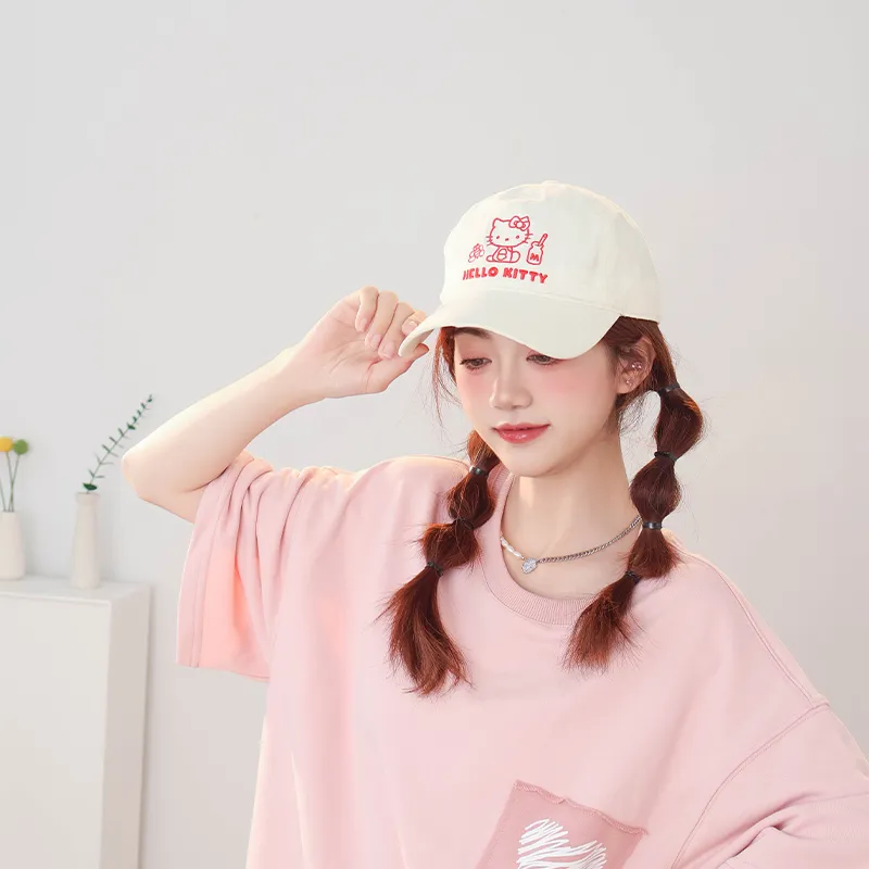 Sanrio x Hello Kitty Cotton Baseball Caps Unisex-5