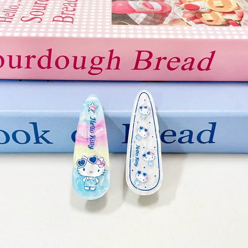 Hello Kitty Sanrio Series Acrylic Hair Clips Women's-1