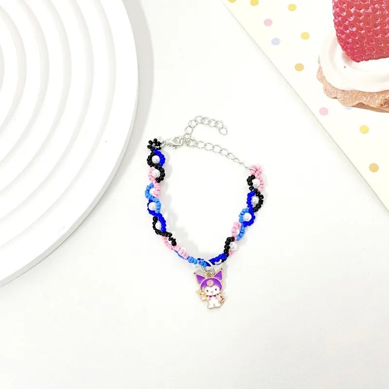 Sanrio/Kuromi Spring Summer Simple Yuna Style Design Fun Transformation Beads Refined Creative Lanyards-4