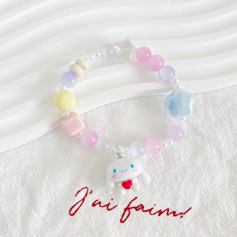 Sanrio Yugui Dog Acrylic Bracelets Women's-2