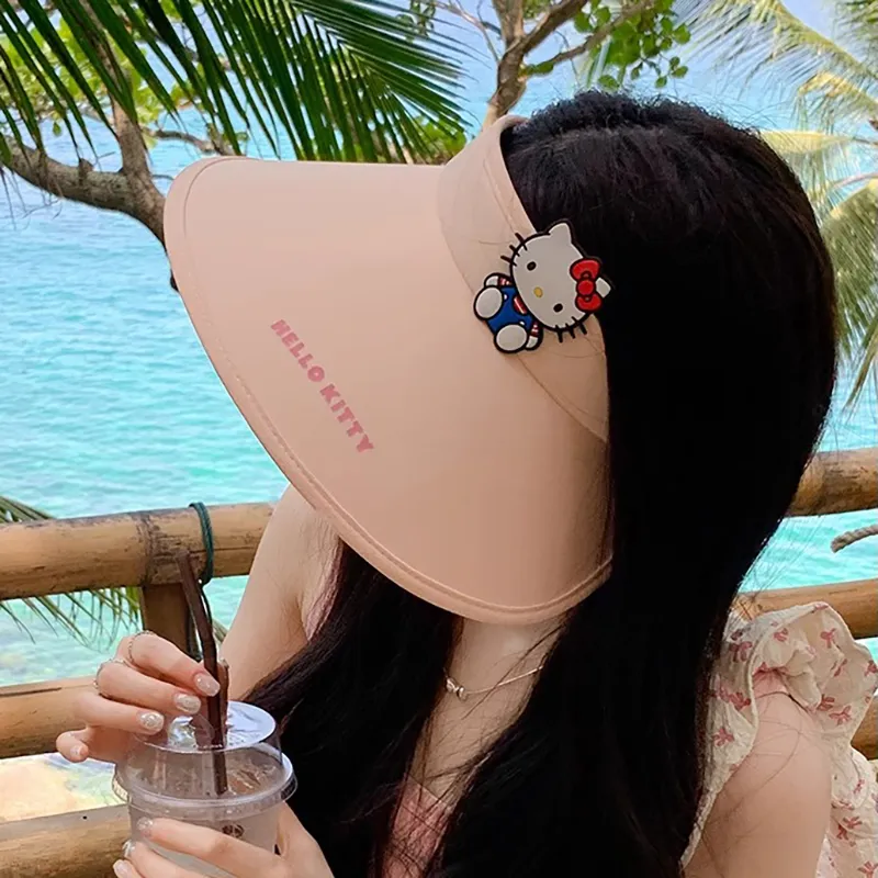 Hello Kitty Sanrio Series Polyamide Sun Protection Hats Women's-4