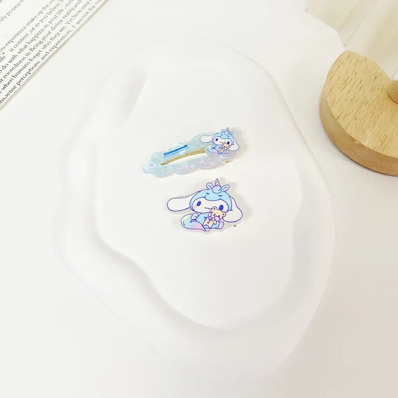 Sanrio Yugui Dog Acrylic Hair Clips Women's-4