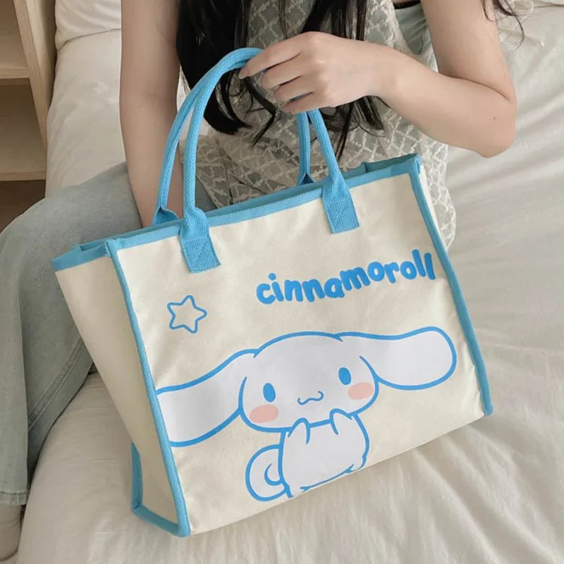 Sanrio Polyester Handbag Regular Unisex White Pink-4