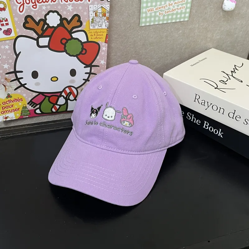 Hello Kitty Cotton Baseball Caps Women's-2