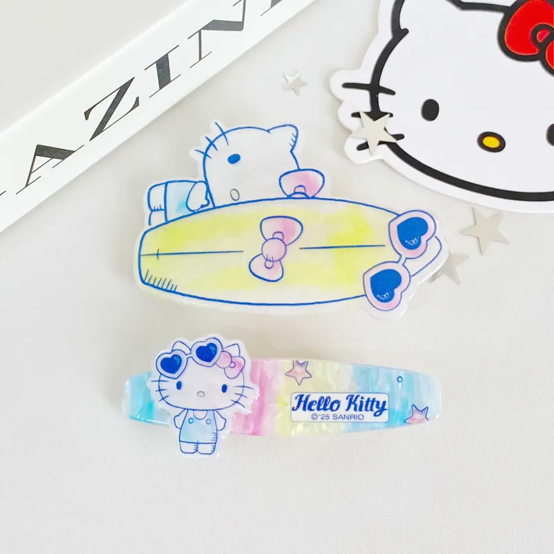 Sanrio Hello Kitty Acrylic Hair Clips Women's-4
