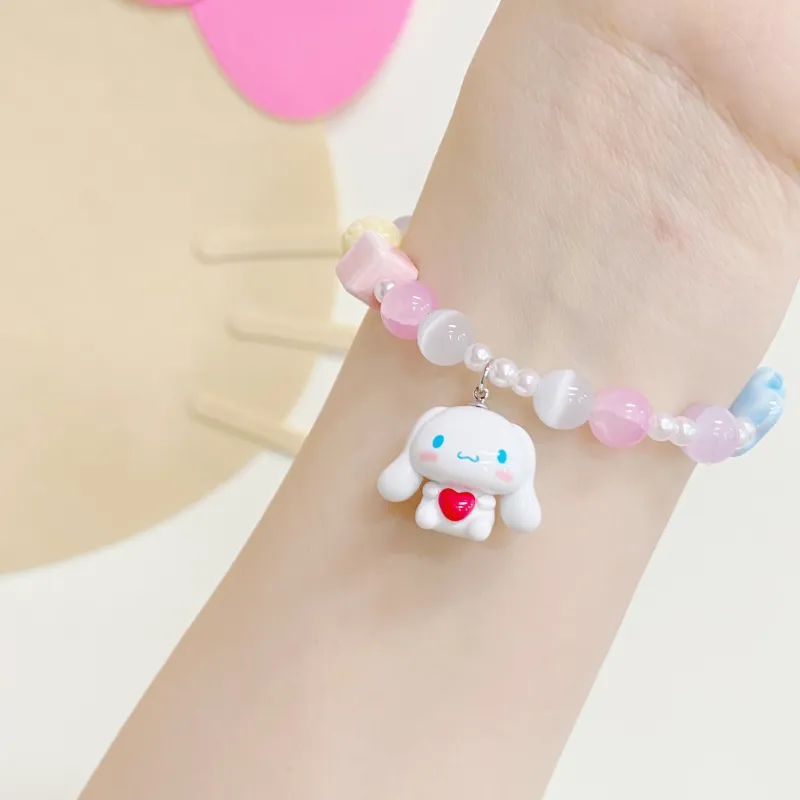 Sanrio Yugui Dog Acrylic Bracelets Women's-4