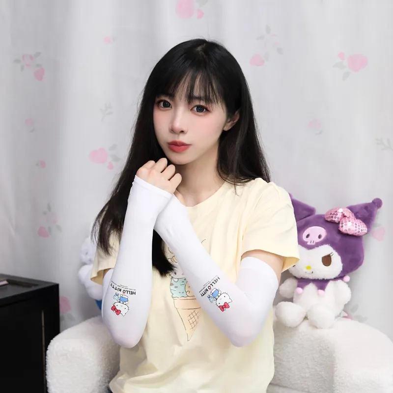 Sanrio Hello Kitty Polyester Sun Protection Sleeves Unisex-3
