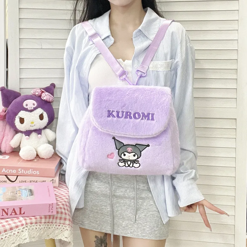 Sanrio Kulomi Polyester Backpack Regular Women's Heart-4