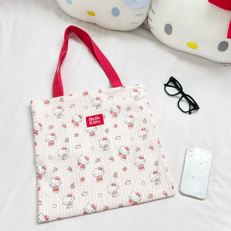 Sanrio Hello Kitty Polyester Shoulder Bag Women's Red-3