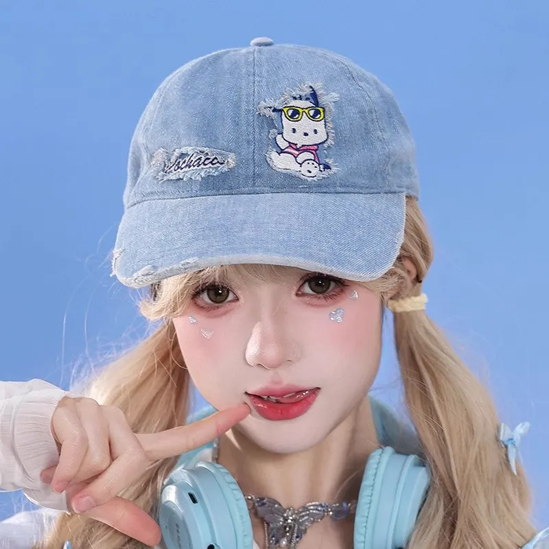 Hello Kitty Cotton Baseball Caps Women's-1