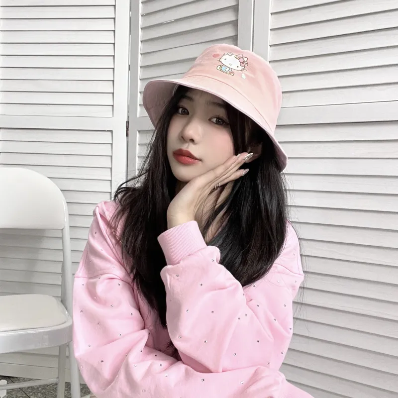 Hello Kitty x Sanrio Polyamide Bucket Hats Women's-2