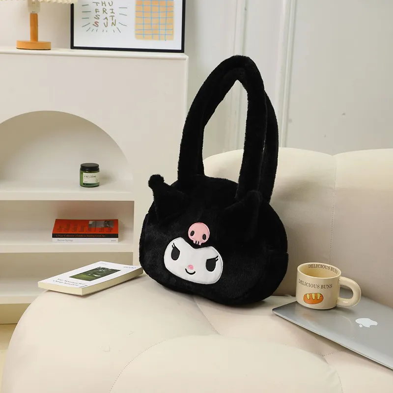 Sanrio Kulomi Polyester Shoulder Bag Regular Women's Black-1