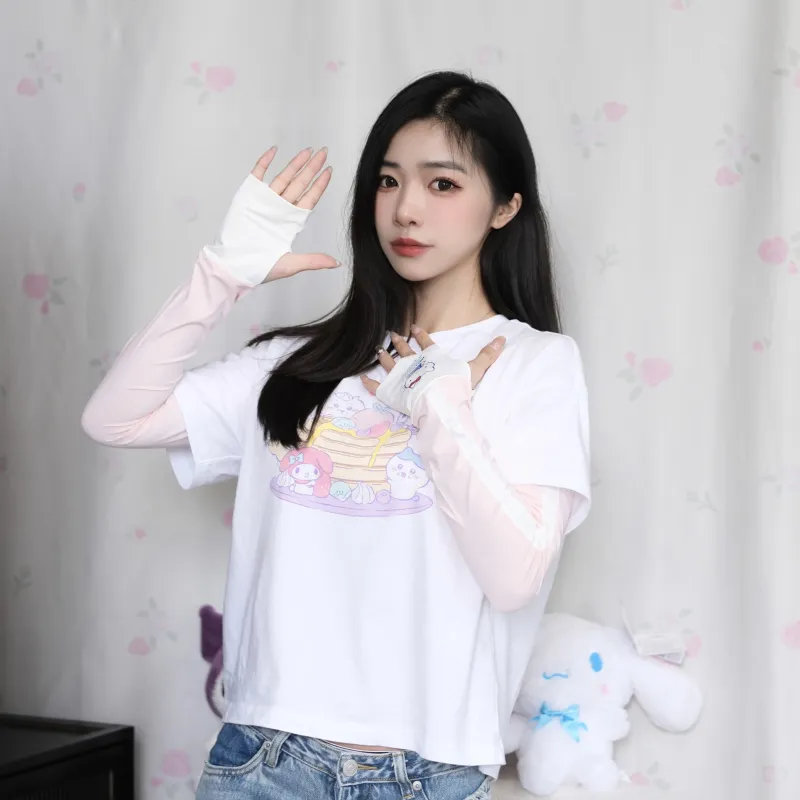 Sanrio Polyester Sun Protection Sleeves Unisex-1