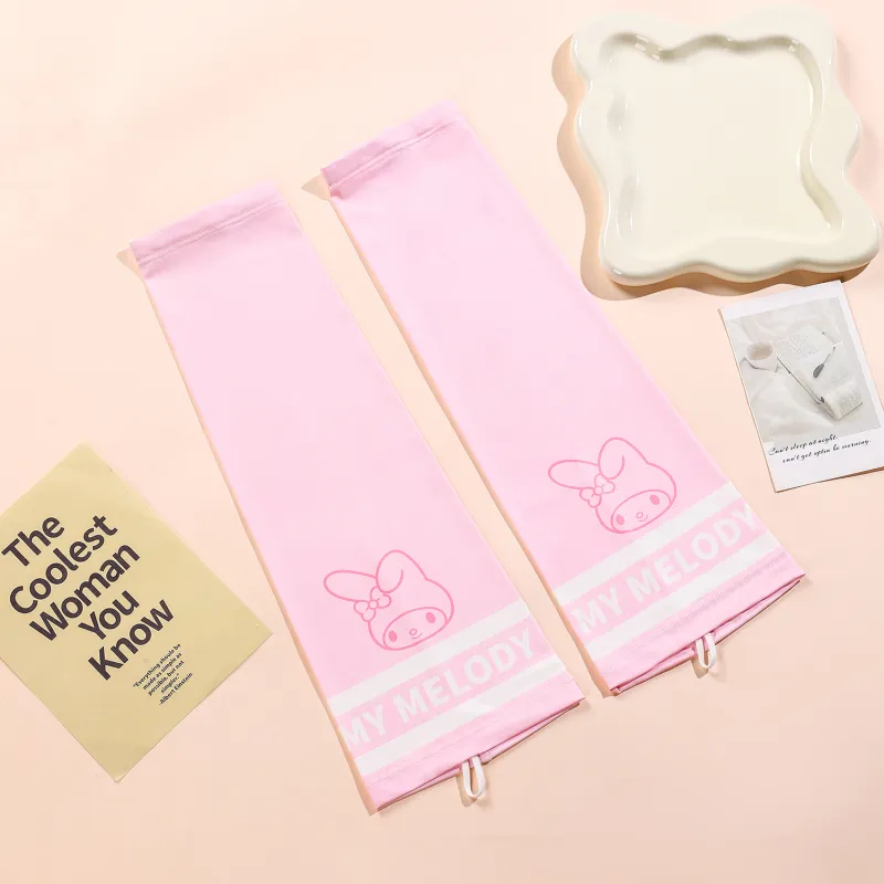 Hello Kitty Sanrio Series Polyester Sun Protection Sleeves Unisex-3