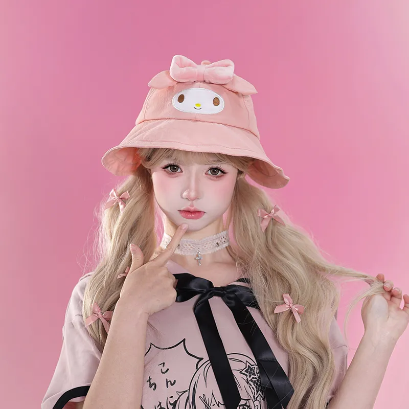 Sanrio Melodi Polyester Bucket Hats Women's-3