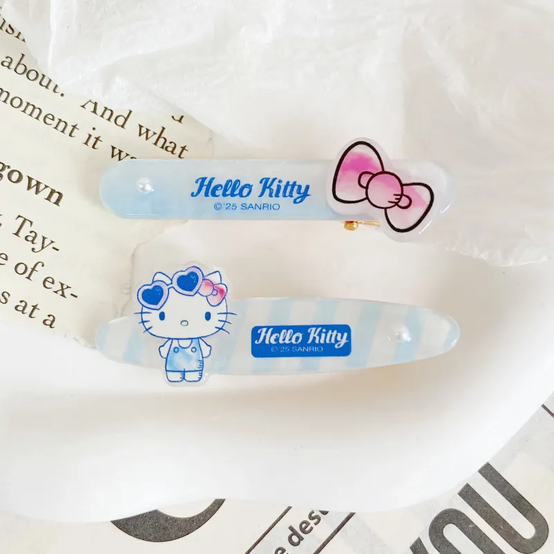 Hello Kitty Sanrio Series Acrylic Hair Clips Women's-2