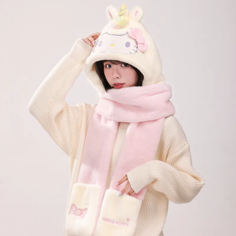 Sanrio Hello Kitty Polyester Hoods & Plush Hats Unisex-3