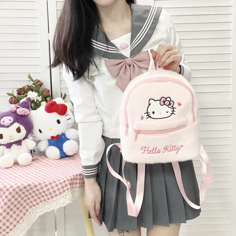 Sanrio Hello Kitty Polyester Backpack Regular Women's Pink-3