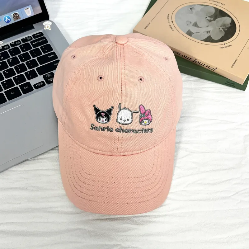 Hello Kitty Cotton Baseball Caps Women's-2