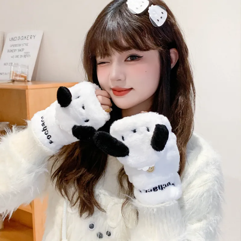 Sanrio Pacha Dogs Knit Scarves Unisex-5
