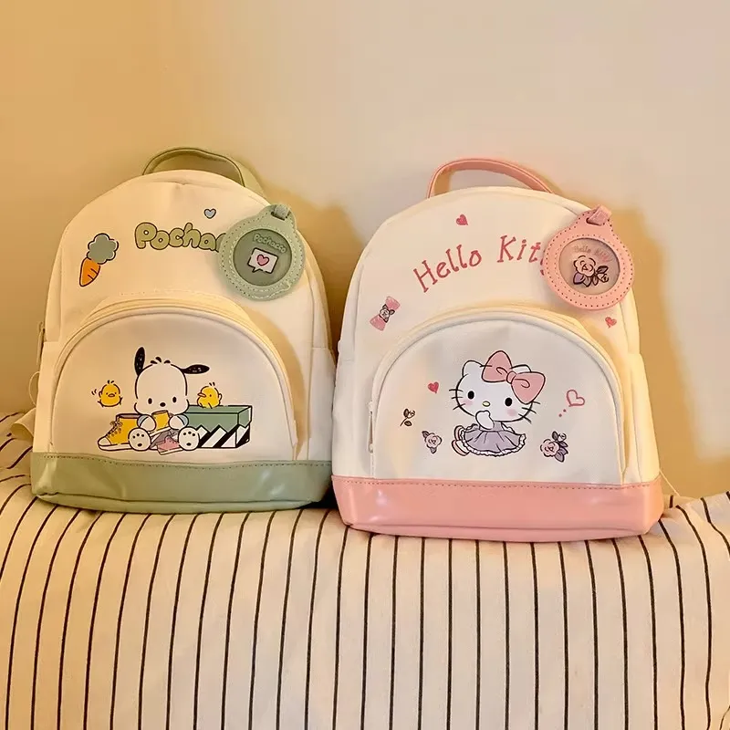 Sanrio Hello Kitty Polyester Backpack Women's White Pink-7