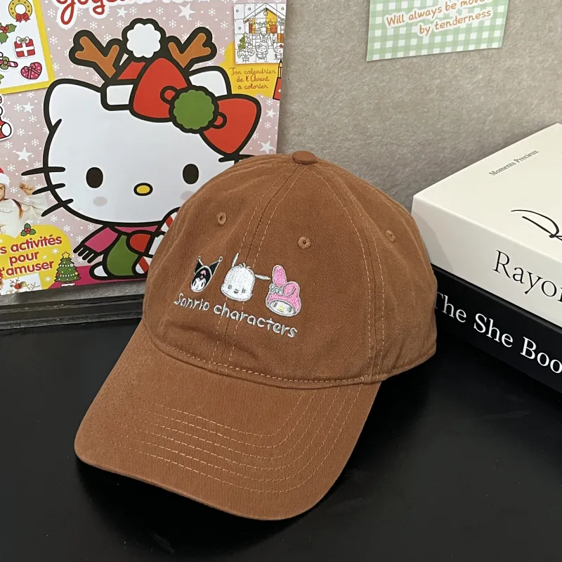 Hello Kitty Cotton Baseball Caps Women's-1
