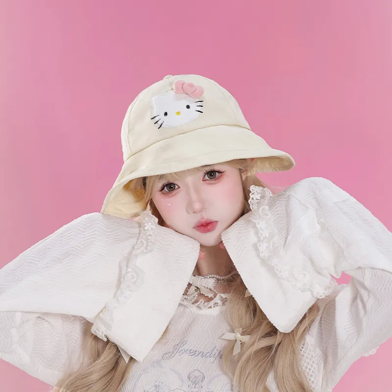 Sanrio Hello Kitty Polyester Bucket Hats Women's-1