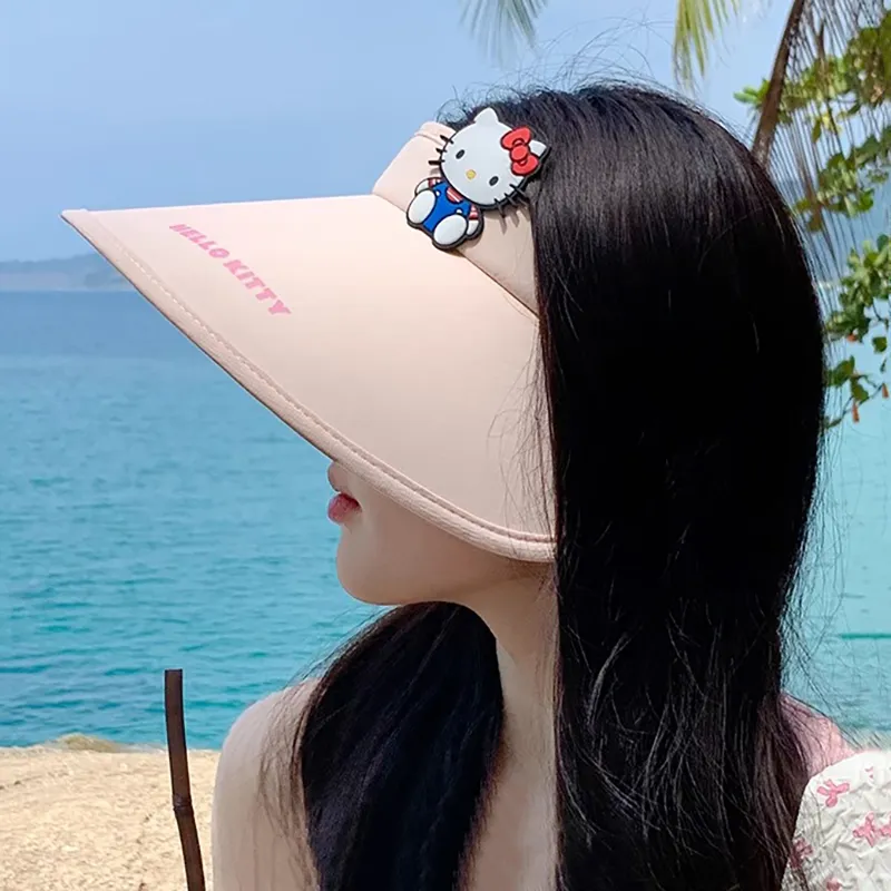 Hello Kitty Sanrio Series Polyamide Sun Protection Hats Women's-2