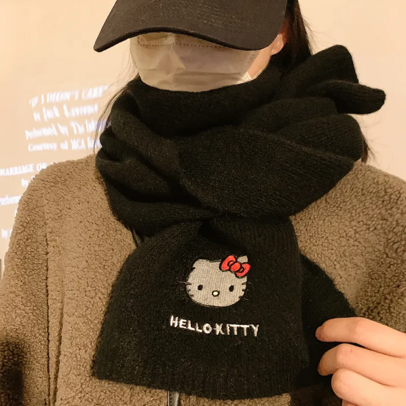 Sanrio Hello Kitty Knit Scarves Unisex-1