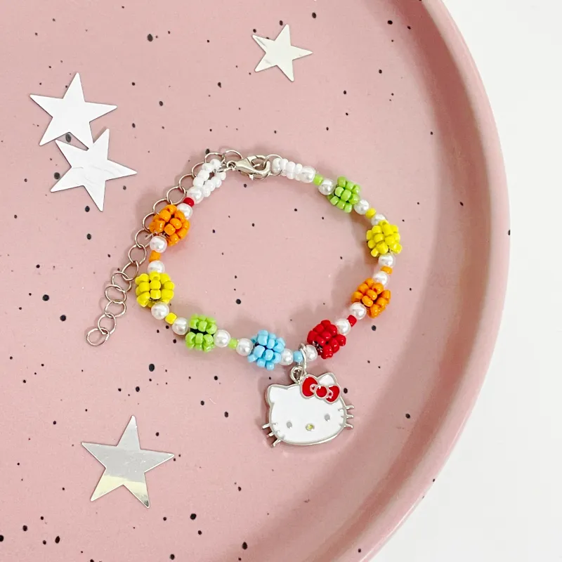 Sanrio Hello Kitty Acrylic Bracelets Women's-3