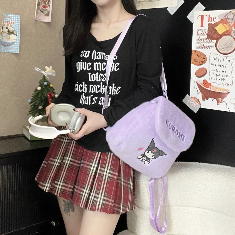 Sanrio Kulomi Polyester Backpack Regular Women's Heart-1