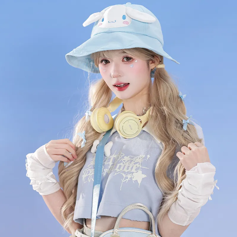 Sanrio Yugui Dog Polyester Bucket Hats Women's-2