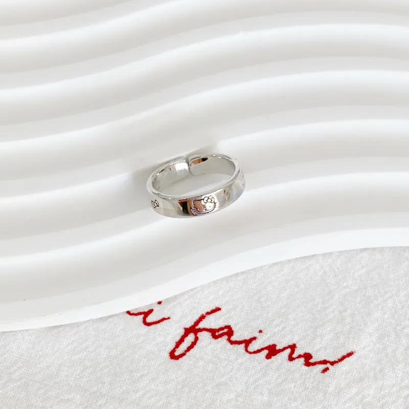 Sanrio x Hello Kitty Alloy Rings Unisex-1