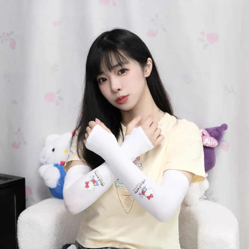 Sanrio Hello Kitty Polyester Sun Protection Sleeves Unisex-3