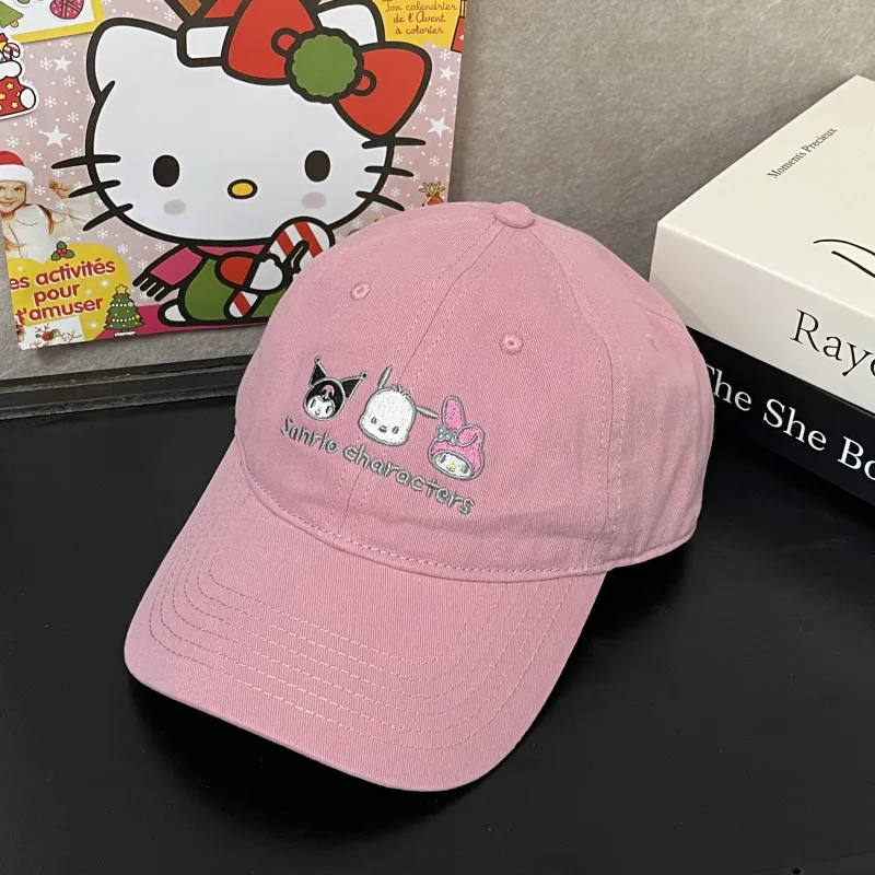 Hello Kitty Cotton Baseball Caps Women's-1