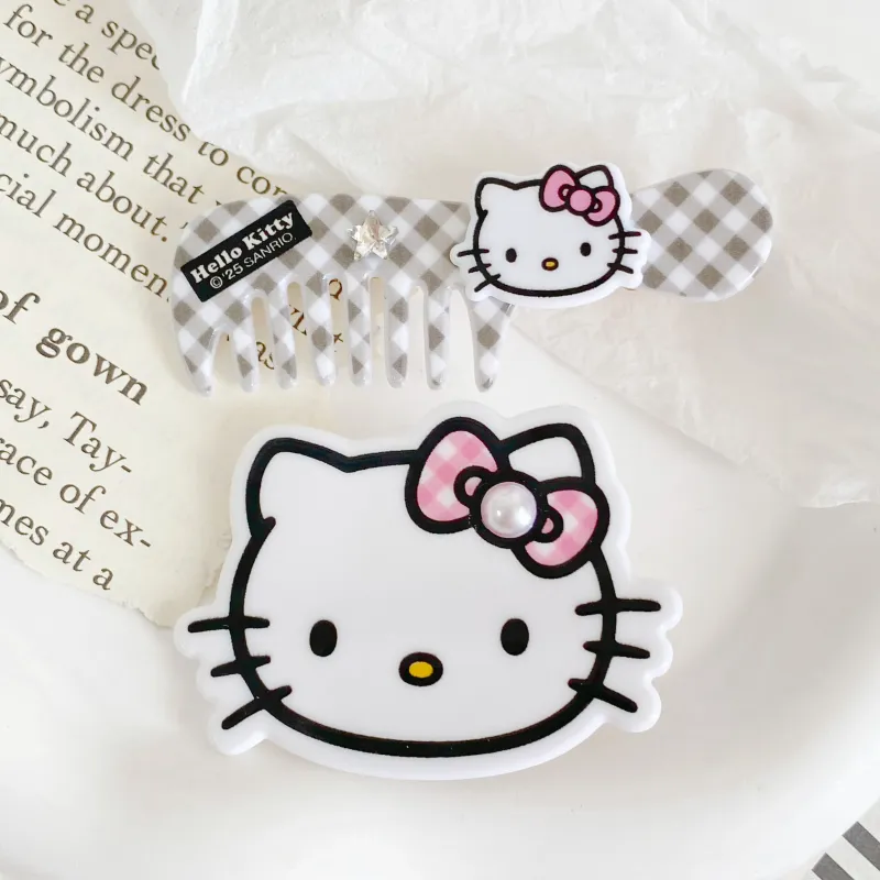Hello Kitty Acrylic Hair Clips Women's-2