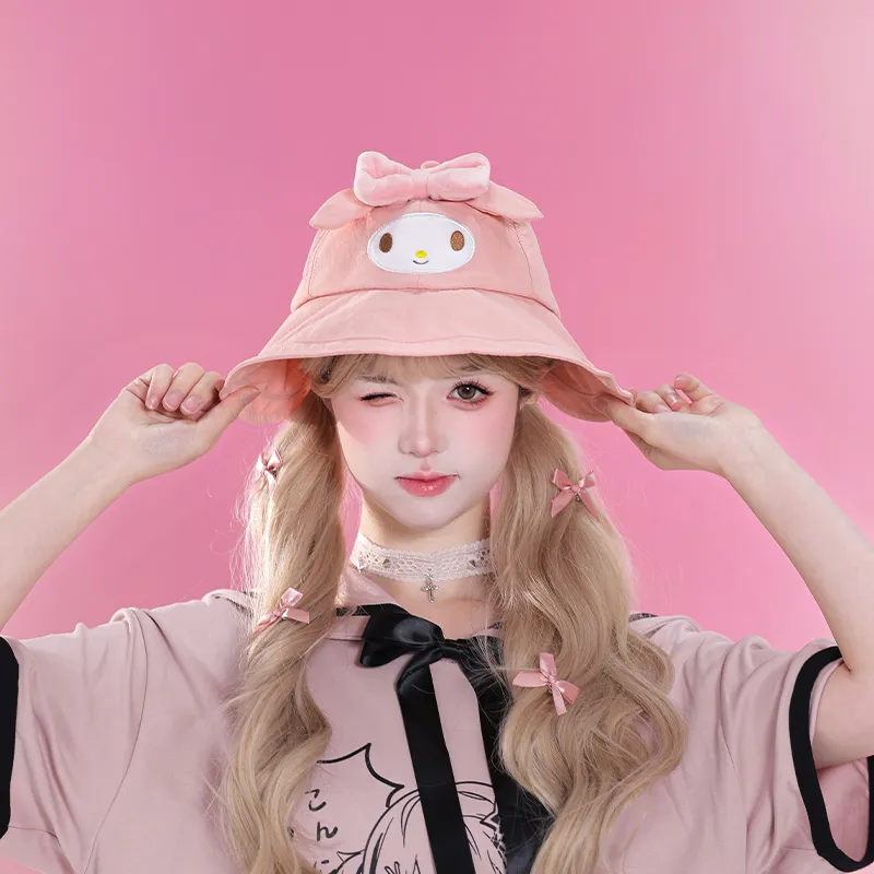Sanrio Melodi Polyester Bucket Hats Women's-4
