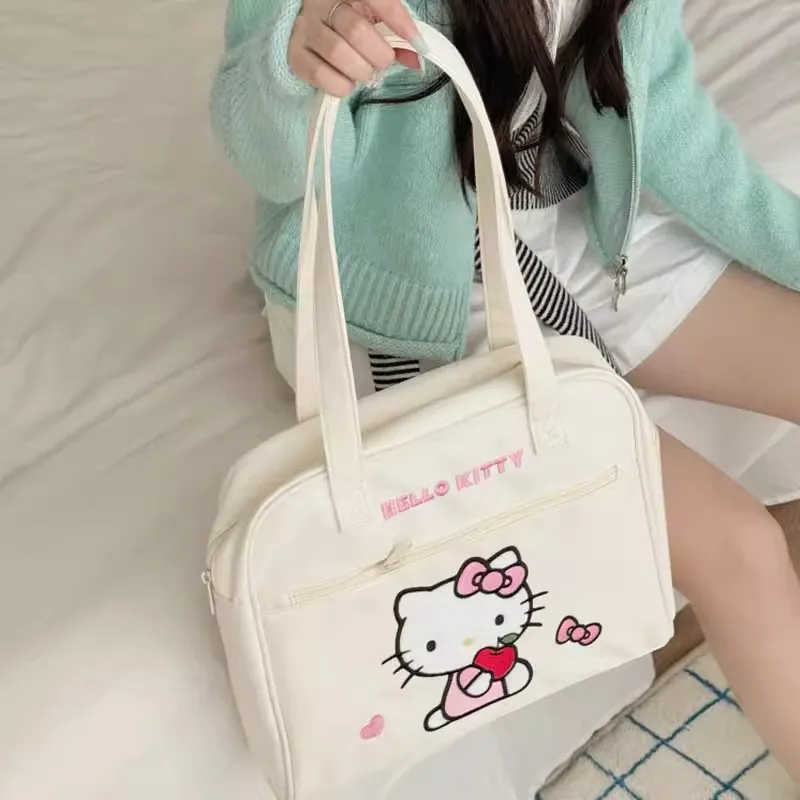 Sanrio Polyester Shoulder Bag Women's Ecru-2