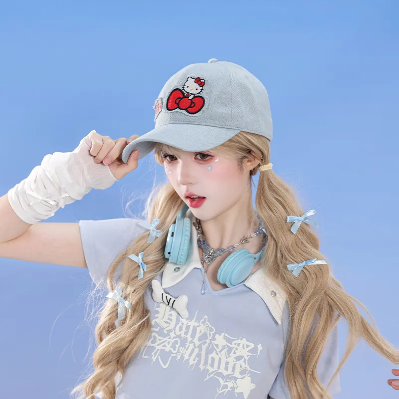 Sanrio x Hello Kitty Polyester Baseball Caps Unisex-1