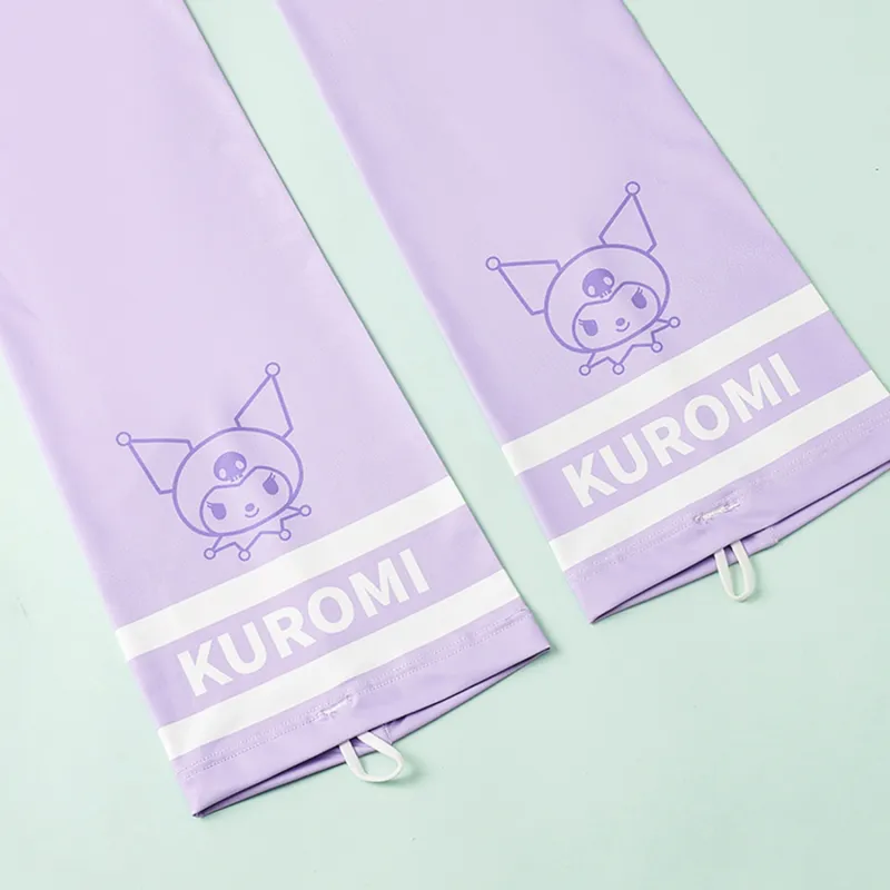 Sanrio Kuromi Polyester Sun Protection Sleeves Unisex-5