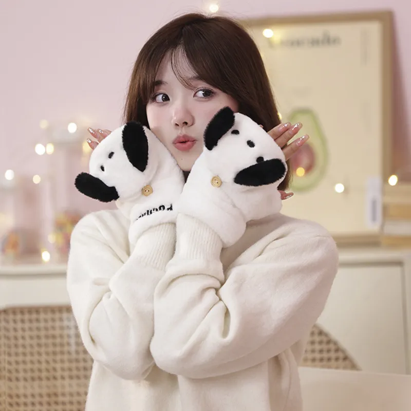 Sanrio Pacha Dogs Knit Scarves Unisex-4