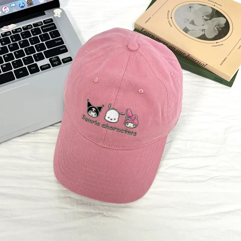 Hello Kitty Cotton Baseball Caps Women's-4