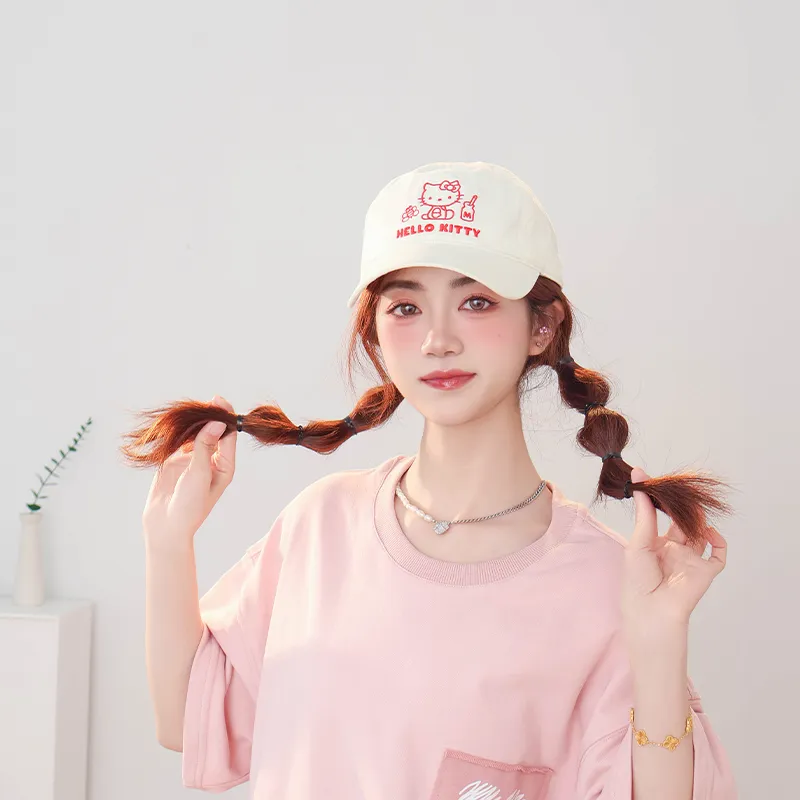 Sanrio x Hello Kitty Cotton Baseball Caps Unisex-2