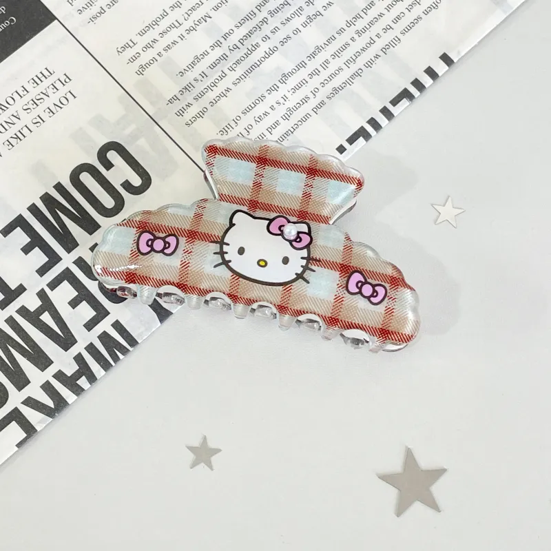 Sanrio Hello Kitty Acrylic Hair Clips Women's-1